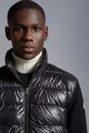 Moncler | Men Ultra-fine Wool & Rainwear Cardigan Black XXL