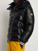 Moncler | Men Vercors Nylon Laqué Down Jacket Black 2