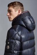 Moncler Navy Quilted Down Jacket