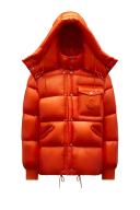 Moncler Orange Logo Down Jacket