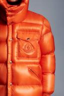 Moncler Orange Logo Down Jacket