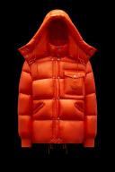 Moncler Orange Logo Down Jacket