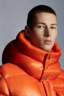 Moncler Orange Logo Down Jacket