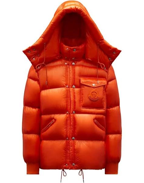 Moncler Orange Logo Down Jacket