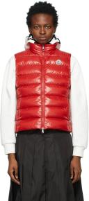 Moncler Red Down Ghany Vest