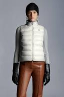 Moncler White Down Ghany Vest