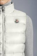 Moncler White Down Ghany Vest