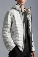 Moncler White Lauzet Down Jacket