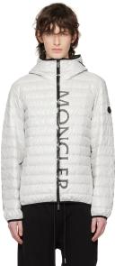 Moncler White Lauzet Down Jacket