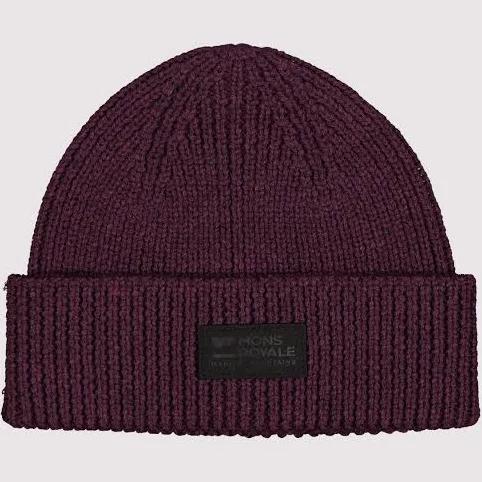 Mons Royale Fishermans Beanie - Wine Marl