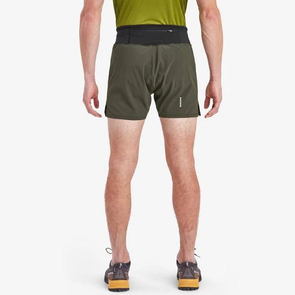 Montane - Slipstream Twin Skin Running Shorts - Green - UK x Large