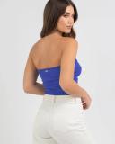 Mooloola Women's Bianca Knit Tube Top in Blue | Size 14