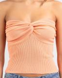 Mooloola Women's Bianca Knit Tube Top in Coral | Size 14