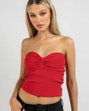 Mooloola Women's Bianca Knit Tube Top in Grey | Size 04