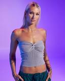 Mooloola Women's Bianca Knit Tube Top in Grey | Size 04