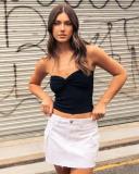 Mooloola Women's Bianca Knit Tube Top in Grey | Size 12