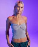 Mooloola Women's Bianca Knit Tube Top in Pink | Size 14