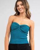 Mooloola Women's Bianca Knit Tube Top in Red | Size 12