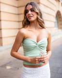 Mooloola Women's Bianca Knit Tube Top in White | Size 16