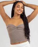 Mooloola Women's Bianca Knit Tube Top in White | Size 16