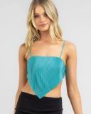 Mooloola Women's Clemence Plisse Top in White | Size 06