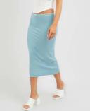 Mooloola Women's Romantic Midi Skirt in Blue | Size 12