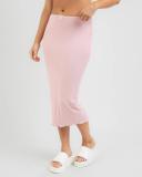 Mooloola Women's Romantic Midi Skirt in Pink | Size 08