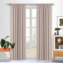 Morocco Pinch Pleat Blockout Curtain Drapes Linen W200cm D221cm