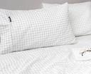 Morrissey Luxury 1200TC Sheet Set - Grid Charcoal - King - AfterPay & zipPay Available