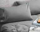 Morrissey Luxury 1200TC Sheet Set - Grid Charcoal - King - AfterPay & zipPay Available