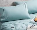 Morrissey Luxury 1200TC Sheet Set - Grid Charcoal - King - AfterPay & zipPay Available