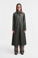 Mosebacke Long Lightweight Zip Raincoat Green