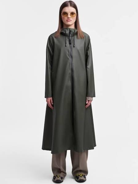 Mosebacke Long Lightweight Zip Raincoat Green