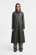 Mosebacke Long Lightweight Zip Raincoat Green