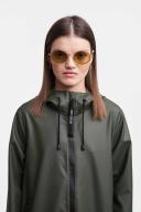 Mosebacke Long Lightweight Zip Raincoat Green