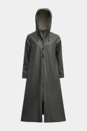 Mosebacke Long Lightweight Zip Raincoat Green