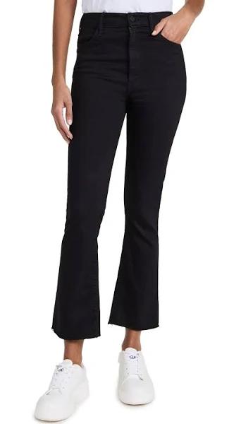 Mother The Hustler Ankle Fray Jeans | Black | Size 28 | Shopbop