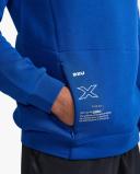 Motion Hoodie, 2XU, XXL, Surf/White, Male