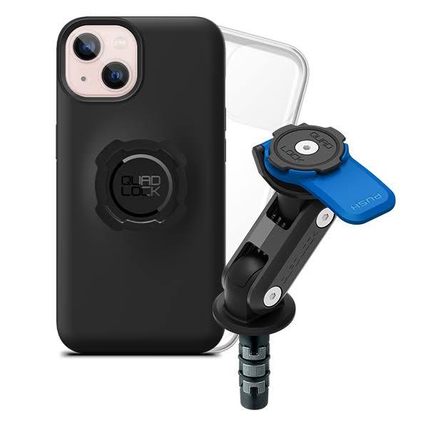 Motorcycle Fork Stem Mount and Case For iPhone 13 by Quad Lock