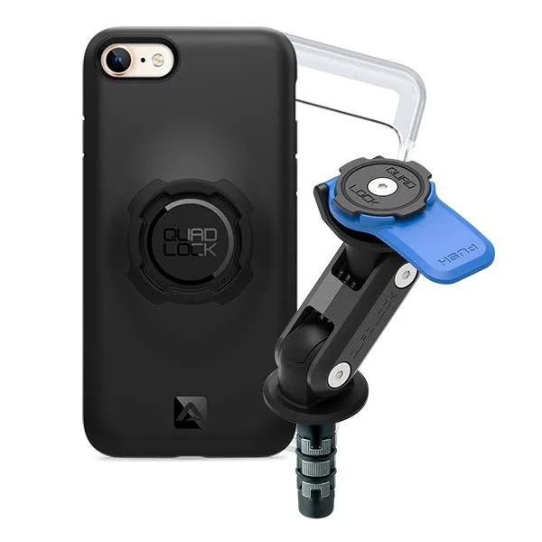 Motorcycle Fork Stem Mount and Case For iPhone 7 by Quad Lock