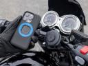 Motorcycle Fork Stem Mount and Case For iPhone 8 Plus by Quad Lock