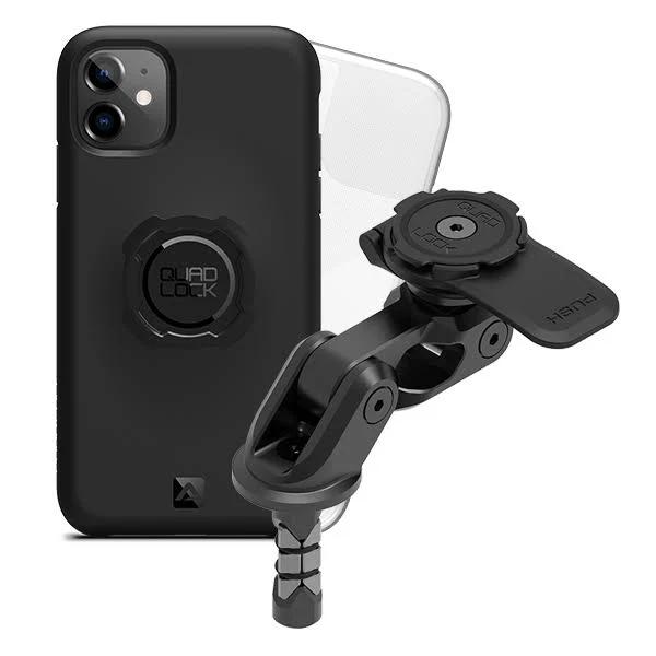 Motorcycle Fork Stem Mount Pro and Case For iPhone 11 by Quad Lock