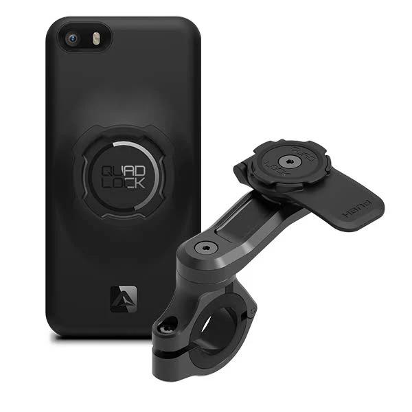 Motorcycle Handlebar Mount Pro and Case For iPhone 5/5S/SE (1st Gen) by Quad Lock