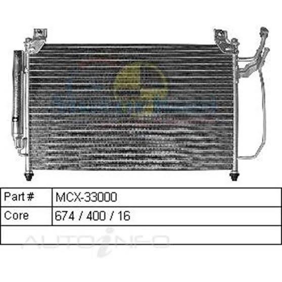 Motorkool A/C Condenser - MCX-33000