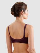 Moulded Wirefree Soft Cup Minimiser Bra, Burgundy / 12D by Naturana