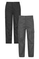 Mountain Warehouse Active Kids Trousers Multipack - Green | Size 5-6