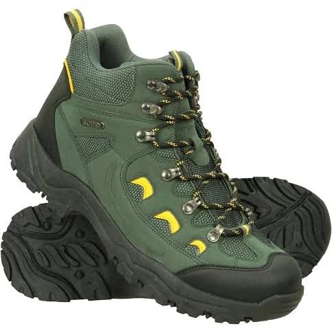 Mountain Warehouse Adventurer Mens Waterproof Boots - Green | Size 11