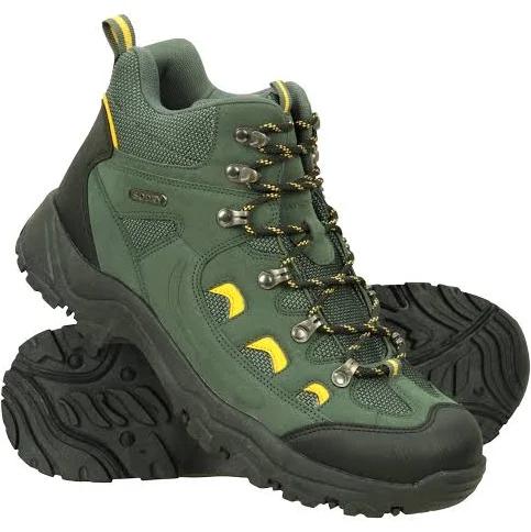 Mountain Warehouse Adventurer Mens Waterproof Boots - Green | Size 8½