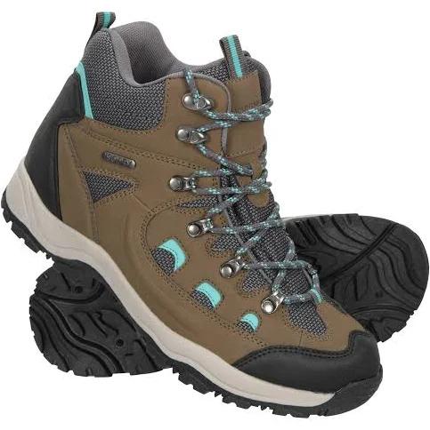 Mountain Warehouse Adventurer Womens Waterproof Walking Boots - Green | Size 10