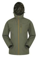 Mountain Warehouse Brisk Extreme Mens Waterproof Jacket - Green | Size XXS